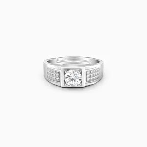 Silver Classic Stud Ring For Him Giva