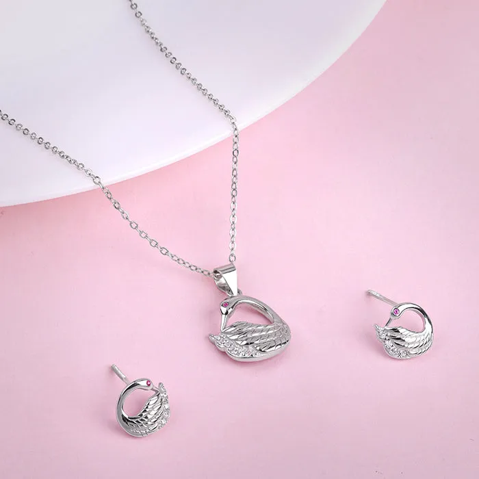 Silver Classy Swan Set Giva