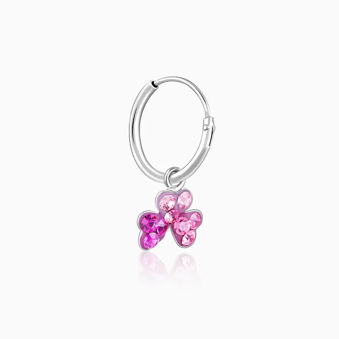 Silver Clover Kids Hoop Earrings (4-12 yrs) Giva