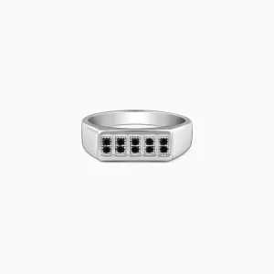 Silver Contemporary Minimalism Ring For Him Giva