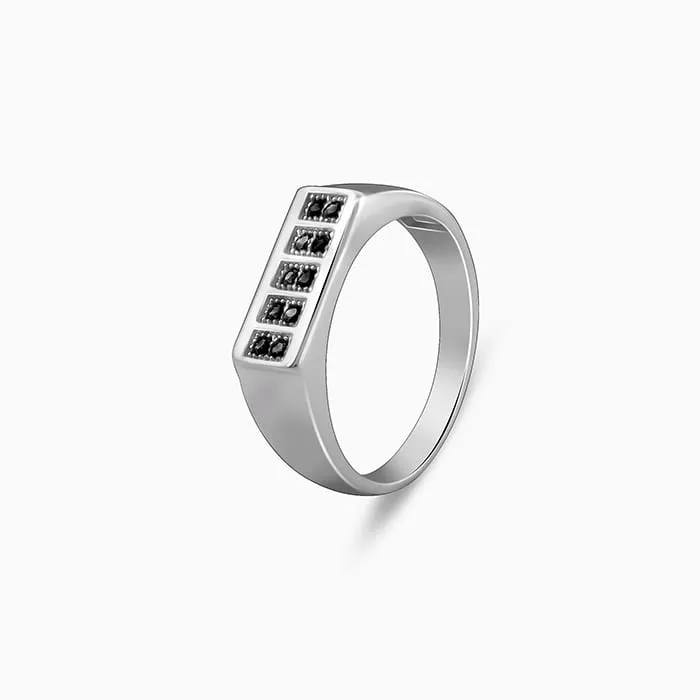 Silver Contemporary Minimalism Ring For Him Giva
