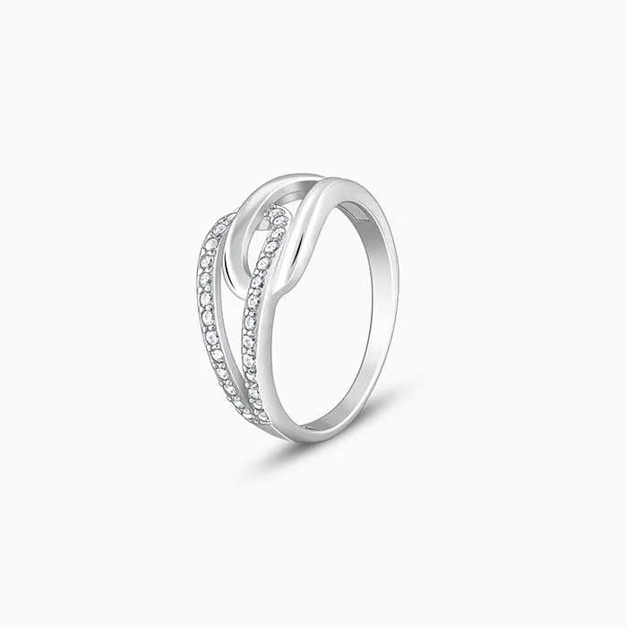 Silver Convergence Ring Giva