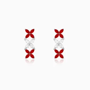 Silver Criss Cross Love Earrings Giva