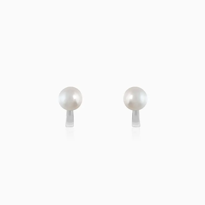 Silver Cute Pearl Studs Giva