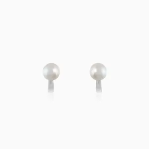 Silver Cute Pearl Studs Giva