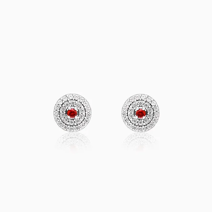 Silver Dazzling Accents Earrings Giva
