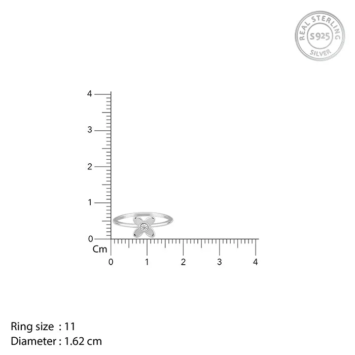 Silver Dendrobium Ring Giva