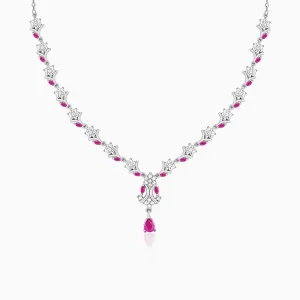Silver Dewy Blossoms Necklace Giva