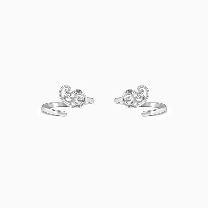 Silver Dhanyatha Toe Rings Giva
