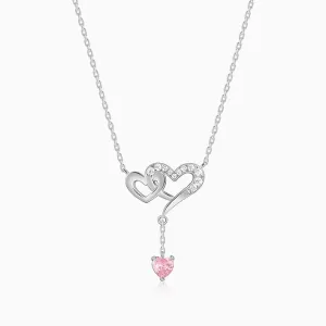 Silver Double Love Necklace Giva