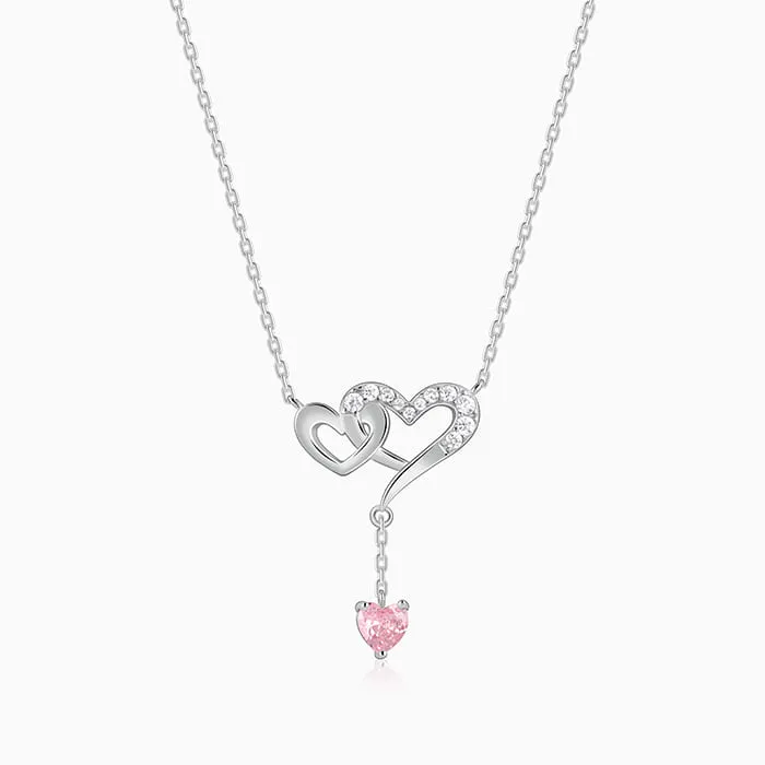 Silver Double Love Necklace Giva