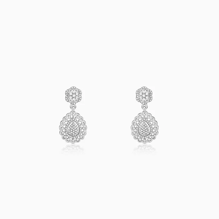 Silver Dreamy Dahlia Earrings Giva