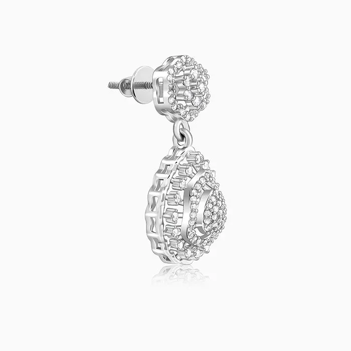 Silver Dreamy Dahlia Earrings Giva