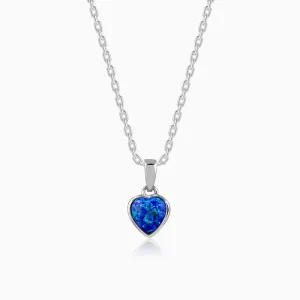 Silver Dreamy in Blue Pendant with Link Chain Giva