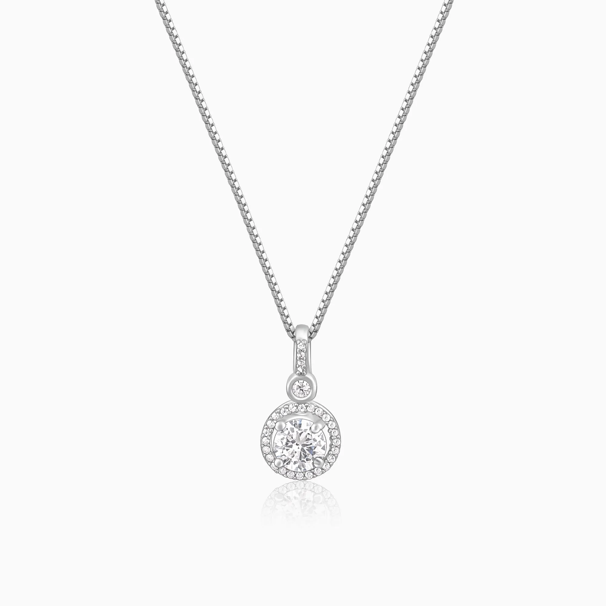 Silver Drizzle Drop Pendant with Box Chain Giva