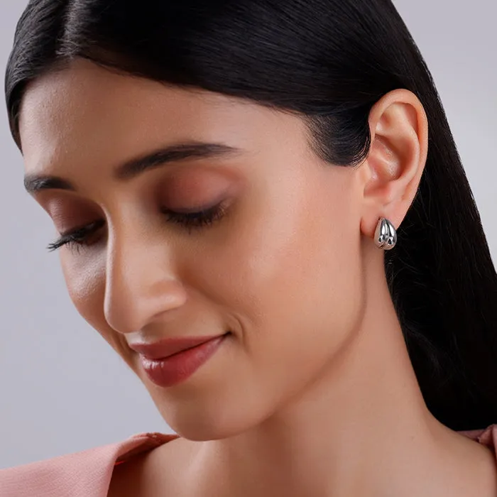Silver Dual Glint Earrings Giva