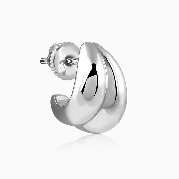Silver Dual Glint Earrings Giva