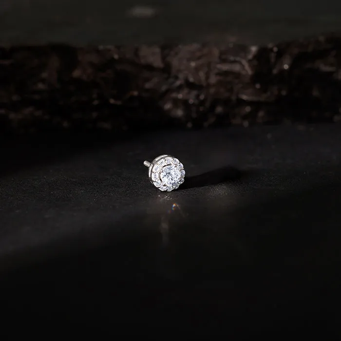 Silver Eclat Stud For Men Giva