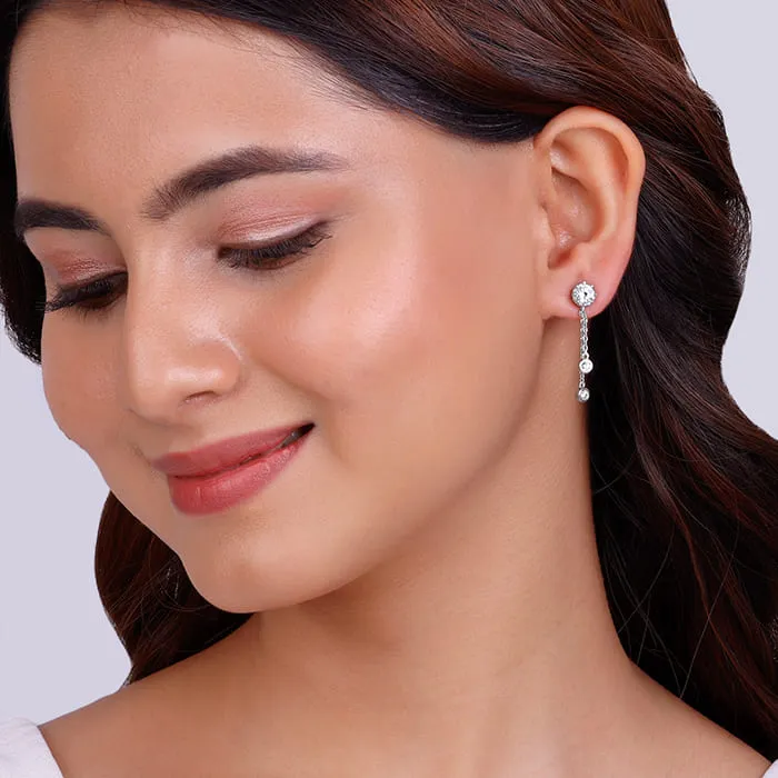 Silver Elegance On The Rise Earrings Giva