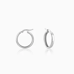 Silver Elegant Round Hoop Earring Giva