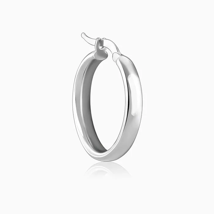 Silver Elegant Round Hoop Earring Giva