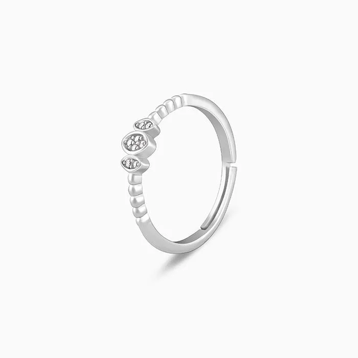 Silver Elliptical Trio Ring Giva