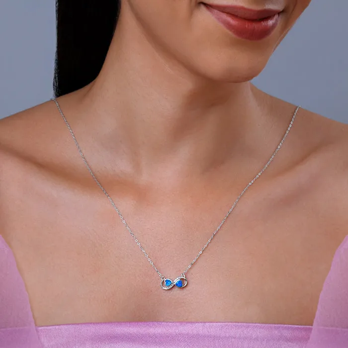 Silver Endless Embrace Necklace Giva