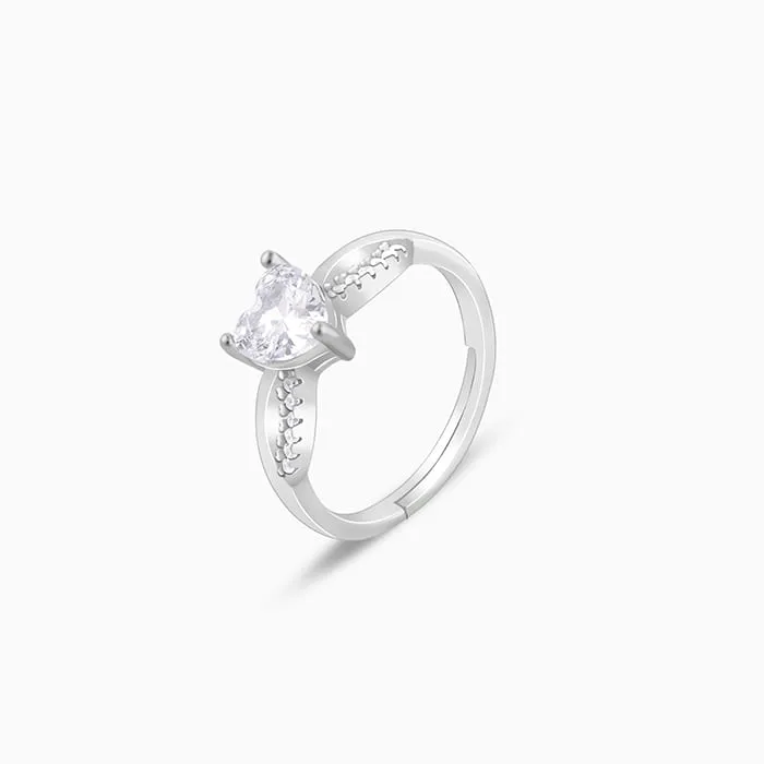 Silver Endless Heart Ring Giva