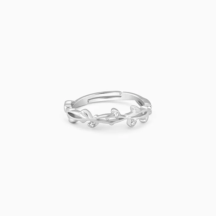 Silver Entwined in Love Ring Giva
