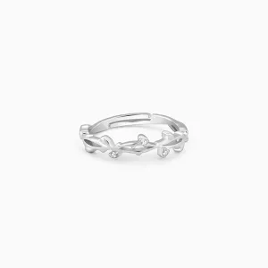Silver Entwined in Love Ring Giva
