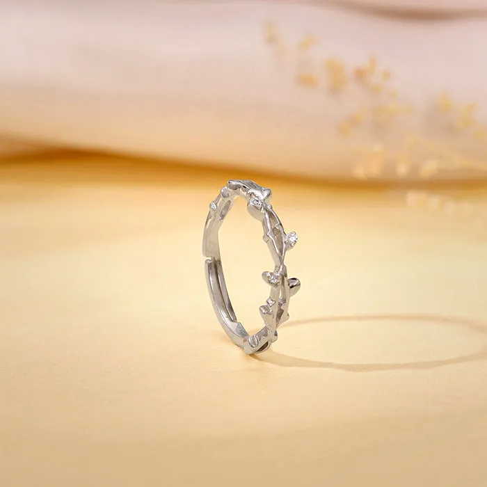 Silver Entwined in Love Ring Giva