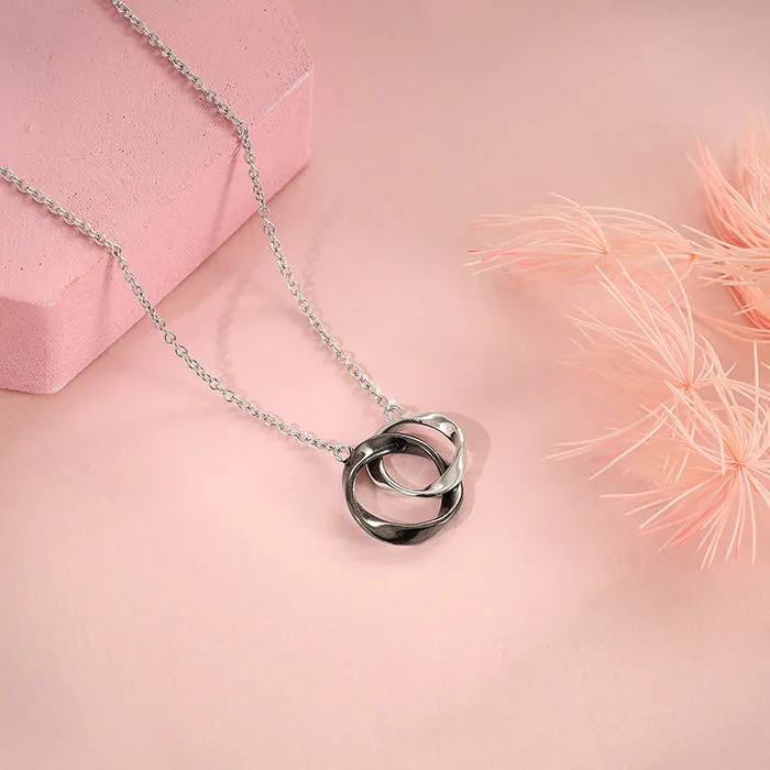 Silver Eternal Knot Pendant With Link Chain Giva
