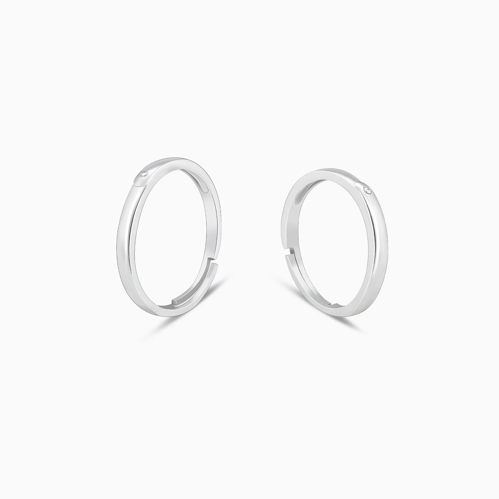 Silver Eternity Couple Band Giva