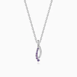 Silver Ethereal Flow Pendant with Link Chain Giva