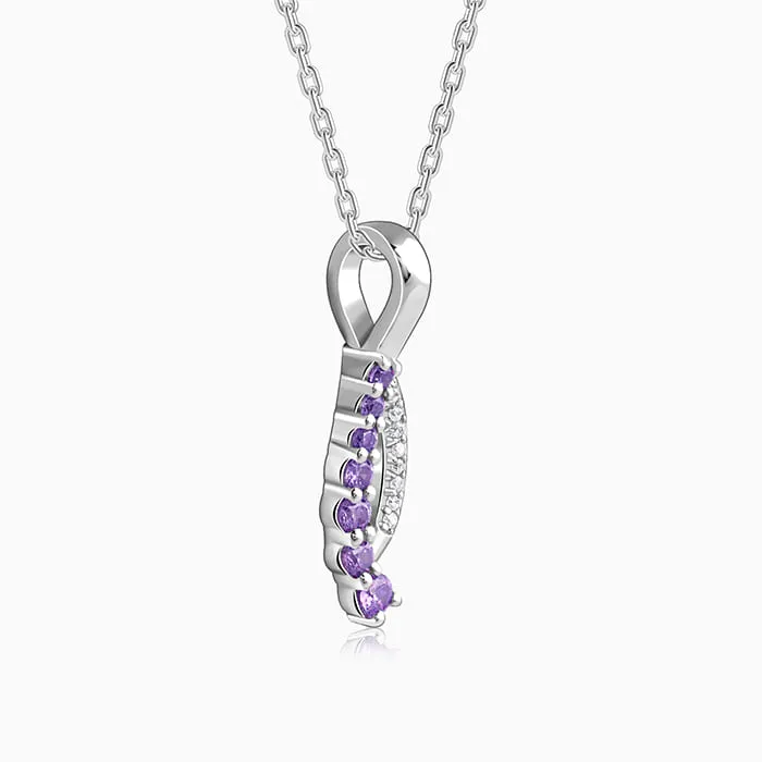 Silver Ethereal Flow Pendant with Link Chain Giva