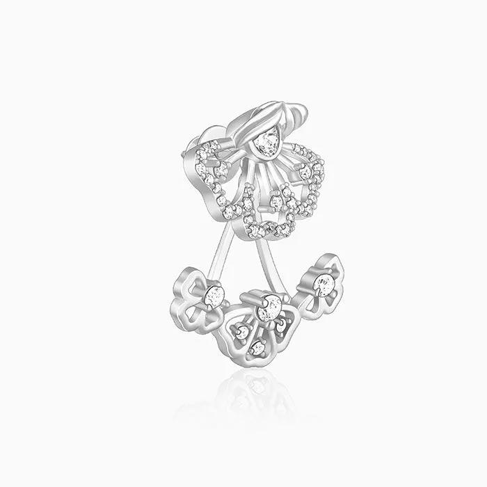 Silver Eyebright Convertible Earrings Giva