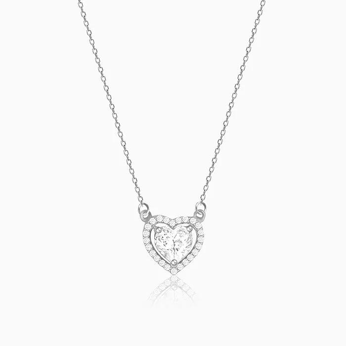 Silver Fall in Love Necklace Giva
