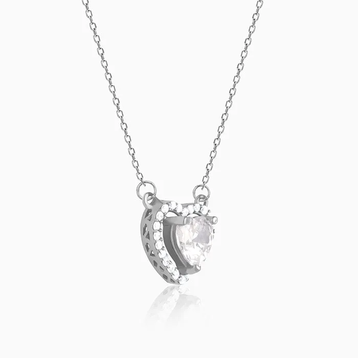Silver Fall in Love Necklace Giva