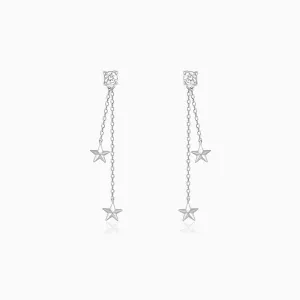 Silver Falling Star Earrings Giva