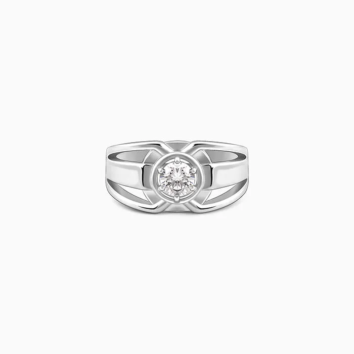 Silver Fashionable Ring For Him Giva