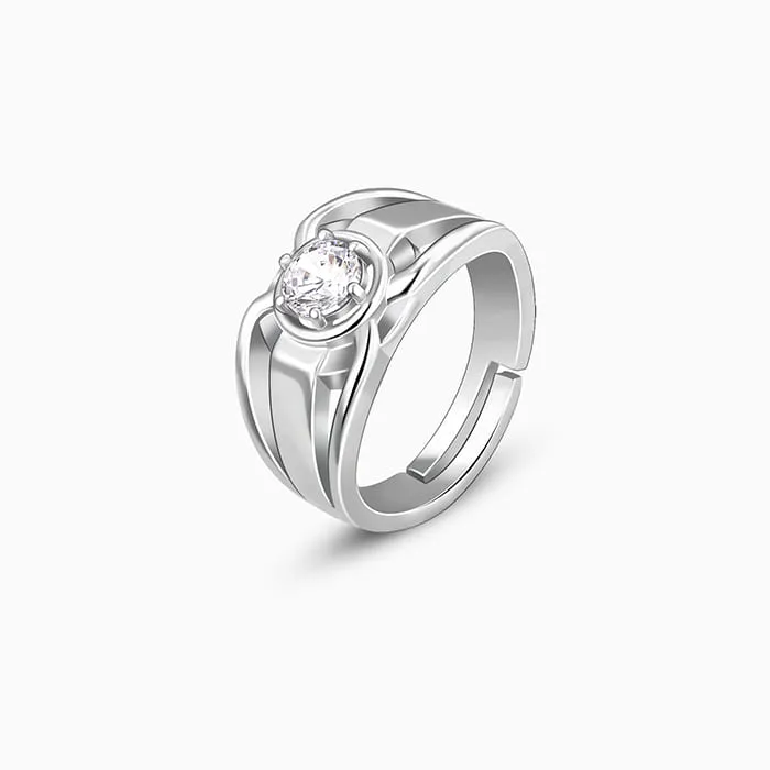 Silver Fashionable Ring For Him Giva