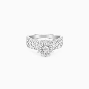 Silver Filigree Florid Ring Giva