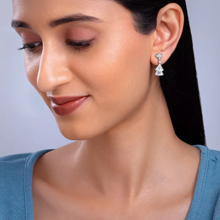 Silver Floraine Earrings Giva