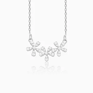 Silver Floral Enchantment Necklace Giva