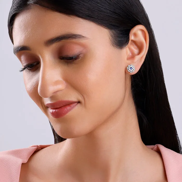 Silver Floral Flight Earrings Giva