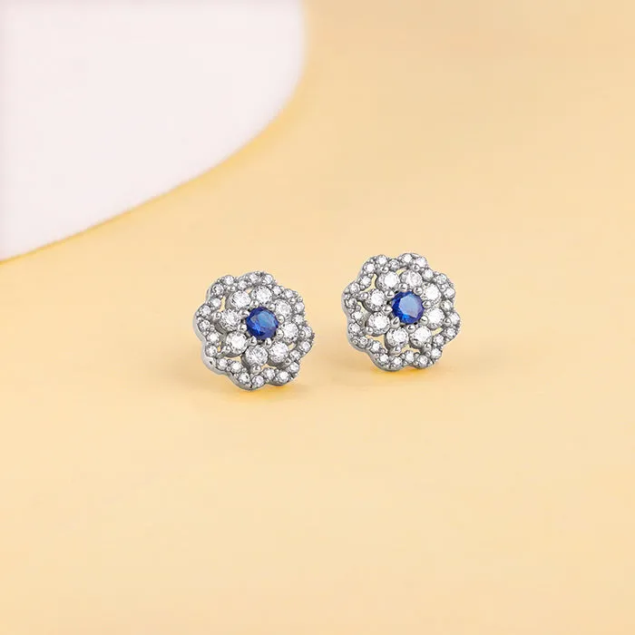 Silver Floral Flight Earrings Giva