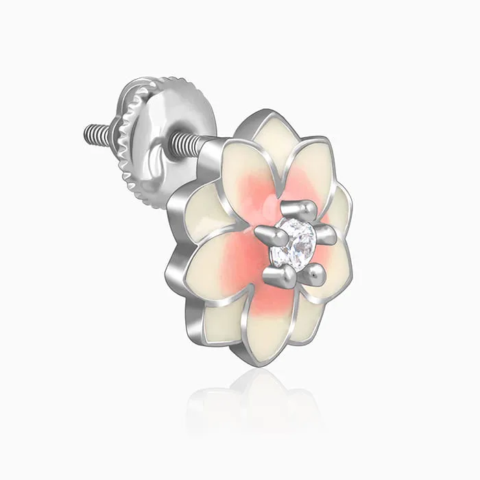 Silver Floral Fusion Earrings Giva