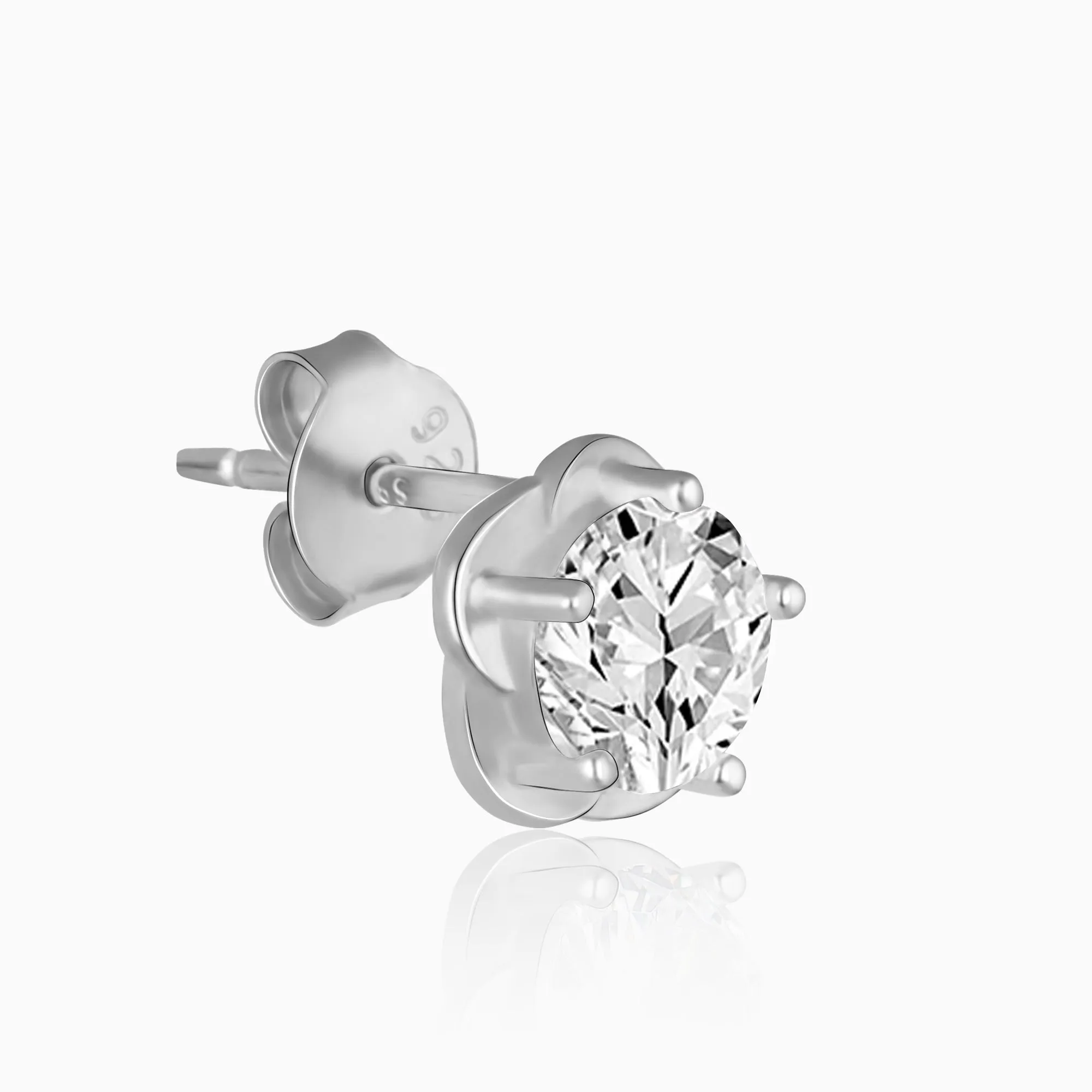 Silver Floral Magic Studs Giva