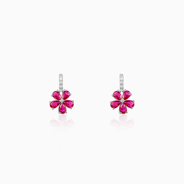 Silver Floral Perfect Earrings Giva