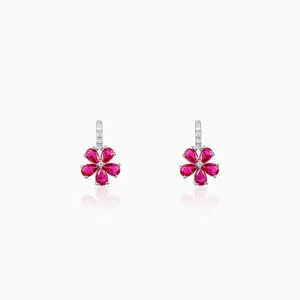 Silver Floral Perfect Earrings Giva